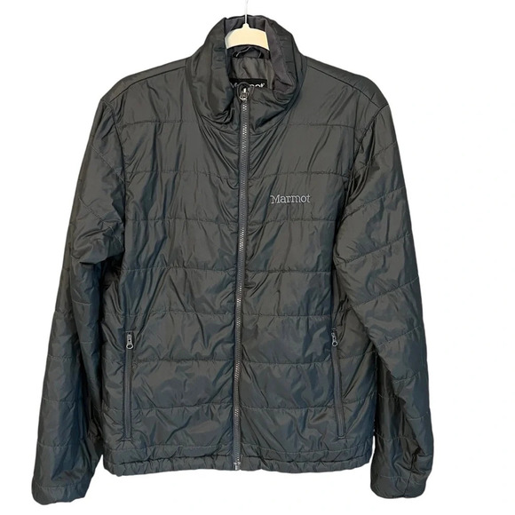Marmot Men’s Classic Puffer Jacket Dark Grey Small Outdoor Gorpcore Hiking Fall - Picture 1 of 6